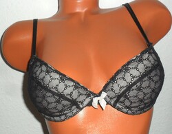 H&M merevítős, push-up csipkés melltartó  75 B.