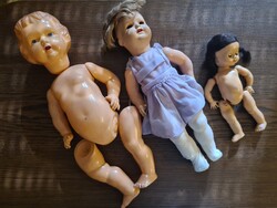 Antik vintage retro babák, megmentésre érdemes gyermekjátékok csomag