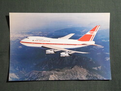 Képeslap,Afrika,Mauritius,Air Mauritius légitársaság,Boeing 747 SP repülőgép,1980-