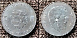1946 Kossuth 5ft .  Selyemfényű . Ag ezüst .