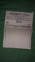 Antik cca. 1940. FALUHELYI GYULA Bp. XII.ker. Krisztina krt. vegyes boltos szállító jegyek 6db
