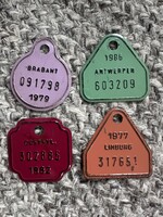 Belga bicikli, kerékpár biléta/tábla - zománc