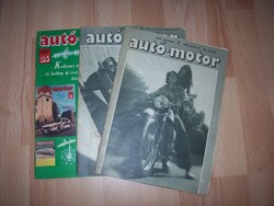 3 db régi autó-motor újság