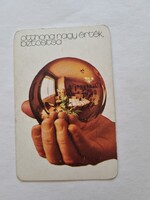 ÁLLAMI BIZTOSÍTÓ 1978. évi kártyanaptár Otthona nagy érték, biztosítsa