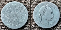 Ferenc József. 1 florin 1880.  Ag ezüst .