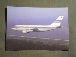 Képeslap,Kuvait,Kuwait Airways légitársaság,Airbus 310 repülőgép,1980-