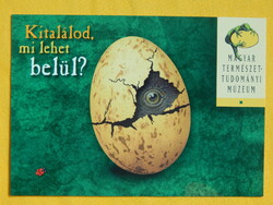 Reklám képeslap / Természettudományi Múzeum - "Tudod mi lehet belül?"