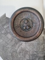 Bronz falidísz-   buddha relief