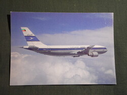 Képeslap,Kuvait,Kuwait Airways légitársaság,Airbus 300-600 repülőgép,1980-