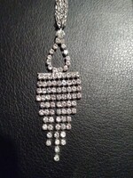 Csodaszép régi mutatós strasszos nyaklánc