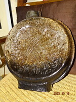 RÉGI ZSOLNAY PIROGRÁNIT PADLÓVÁZA FÜRTÖS GYÖRGY TERV. 40 CM !!!