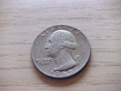 25 Cent  1/4 Dollár 1965   USA   1