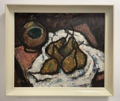 Füstös Zoltán (1901-1970﻿) 56x66 cm EREDETI olajfestmenye