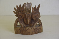 Garuda stilizált madár fa szobor A254
