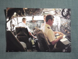 Képeslap,Nauru,Nauru Airlines légitársaság,Boeing pilótafülke repülőgép,1980-