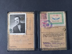 MÁV arcképes igazolvány  Guba Béla 1963 Miskolc