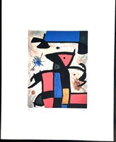 Joan Míró- La forza della materia- litográfia- 50x40