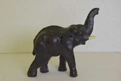Kézműves bőr elefánt szobor A255