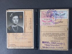 MÁV arcképes igazolvány  Guba Béláné 1963 Miskolc