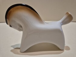 Hollóházi art deco ritka ló figura