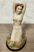 Dönner Gertrud Akt Drasche, Kőbányai porcelán. Hibátlan, gyűjtői darab.