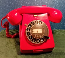 Tárcsás piros telefon CB 667 Telefon gyár, gyűjteménybe
