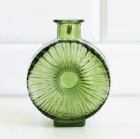 "Aurinkopullo" váza a Riihimäen gyártól, Helena Tynell terve, mid-century modern design üveg