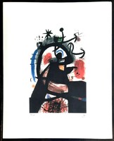 Joan Míro- Le permissionaire- litográfia  40x50