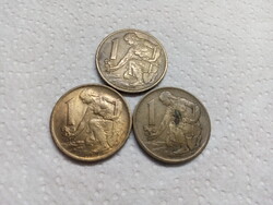 1 CSEHSZLOVÁK KORONA   1980,1975,1977
