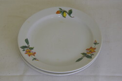 2 db Zsolnay porcelán lapos tányér A027