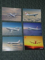Képeslap,Kína,Air China légitársaság,Boeing 747,737,767 repülőgép,1980-