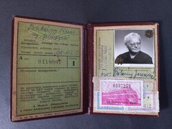 MÁV arcképes igazolvány  Bakány Ferenc ny. felügyelő özvegye  19470