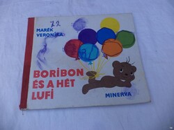 Boribon és a hét lufi könyv 1977 (5530)