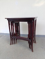 Antik Thonet hajlított bútor 4 db asztal asztalsor Nábytok Thonet felújítandó 950 3064