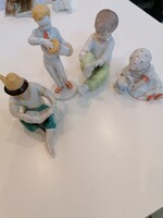 4 db magyar porcelán gyerek figura