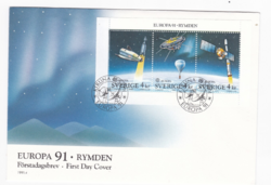 Űrhajózás - Svéd FDC 1991