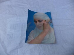 Kacsintós hologram képeslap, retro (5371)