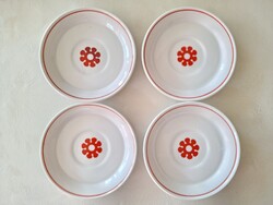 Régi Hollóházi porcelán kávés csészealj 4 db