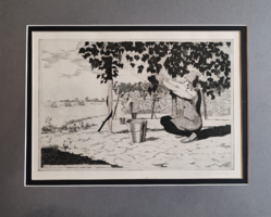 Szocreál rézkarc! Szunyoghy András: Befejeződött a mezőgazdaság szocialista átszervezése