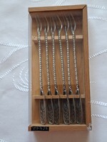 Filigrán csiga/ sajt villa készlet, saját dobozába