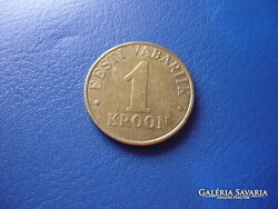 ÉSZTORSZÁG 1 KROON 2000 OROSZLÁN! SÁRGARÉZ!
