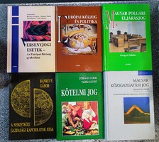 Jogi könyvek. 8 kötet. Osiris, Sz istván kiadó stb..