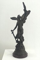 Émile Bruchon Minerva bronz szobor női figura MAC tiszteletdíja