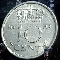 Hollandia 10 cent, 1958 A13A4