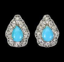 Authentic Turquoise 925 Silver Earring