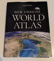 Oxford New Concise World Atlas, világtérkép atlasz