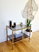 Vintage réz polc füstüveggel, LV 001