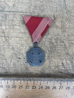 -AV447- Régi I. Vh-s Világháborús Kitüntetés Károly Csapatkereszt