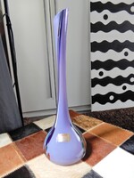 Régi JOSKA vékony kézműves dísz üveg váza