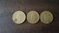 100 forintos érme,1994-95 3 db.